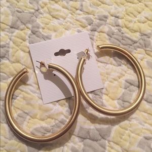 Tube hoop earrings